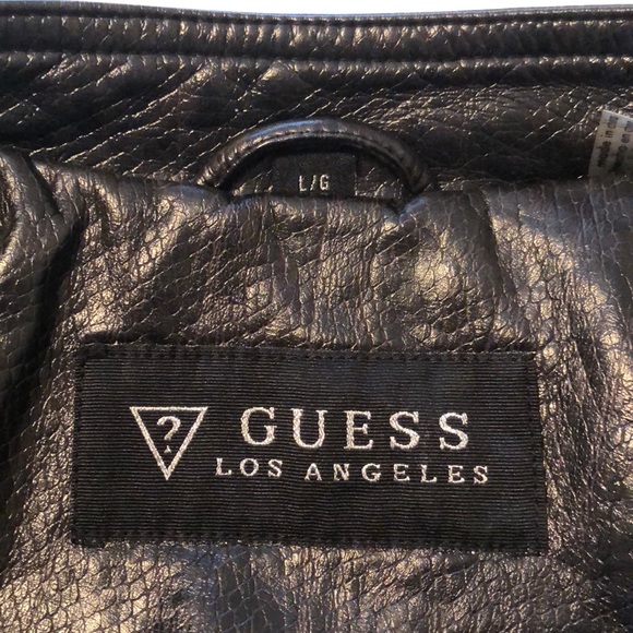 GUESS faux leather bomber jacket UEC - Picture 5 of 5